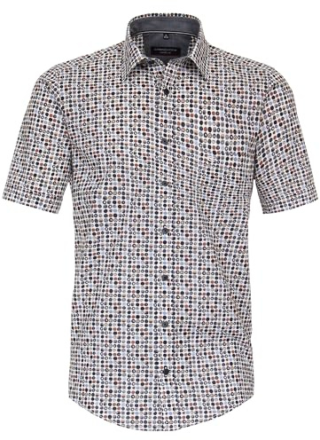 CASAMODA Freizeithemd Kurzarm Print Casual Fit