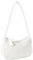 ZXYLX 1-teilige Handtasche, Damenhandtasche, modische, lässige kleine Handtasche, PU-Leder-Clutch, einfarbige Umhängetasche, Umhängetasche mit Reißverschluss, modisch und vielseitig (weiß)