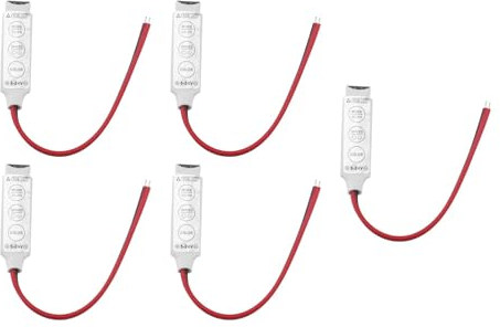 Be In Your Mind 5PCS 4Pin Mini RGB RGBW LED Dimmen Controller 3-Tasten Helligkeit Einstellbar Dimmen Licht Schalter 12v Zu 24v Geeignet Für RGB Licht Streifen