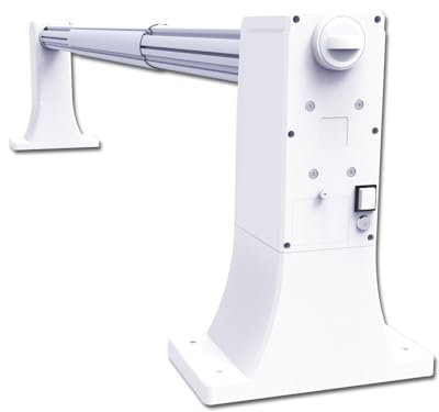 International Pool Protection Enrollador de Manta térmica de Piscina MOTORIZADO. Ajustable hasta 6,5m con Tubo de 100mm. Comodo Y FACIL DE Montar