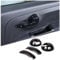 DIYUCAR Car Inner Door Handle Cover Trim Sticker Compatible with Fiat 500 Abarth 595 2010-2024 Interior Accessories (Glossy Black)
