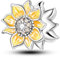 LIGHTDOG Frauen Charms 925 Sterling Silber Charms Armbänder mit Blumen Perlen,Kompatibel mit europäischen Charms für Frauen Mädchen Pandora Armbänder