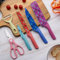 Trusttread Set di coltelli da cucina, 6 coltelli da cucina in ceramica colorati con rivestimento antiaderente, per tagliare frutta verdura carne - leggero e durevole