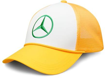 MERCEDES AMG PETRONAS F1 Lewis Hamilton Kappe – 2024 Silverstone Sonderedition – Gelb – Einheitsgröße