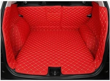 RINKTEEA Bandeja Maletero para C4 para Picasso 5 Asientos 2014-2018 Esteras para Maletero Coche Personalizadas Alfombras para Maletero Coche Revestimiento Carga(Red A,Set)