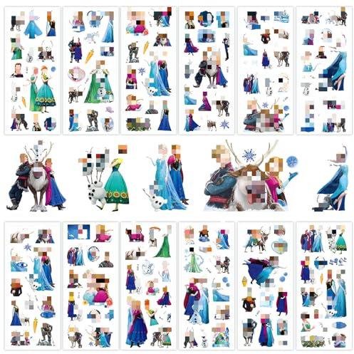 12PCS Vinyl Stickers for Kids, Classic Movie Themed Waterproof Stickers, Non-Repeating Guitar Laptop Suitcase Stickers, Best Anime Stickers for Movie Fans, Kids, Teens