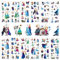 12PCS Vinyl Stickers for Kids, Classic Movie Themed Waterproof Stickers, Non-Repeating Guitar Laptop Suitcase Stickers, Best Anime Stickers for Movie Fans, Kids, Teens