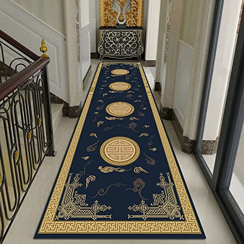 AZMANI Extra Langer Flurläufer-Teppich, Läuferteppich für Küche oder Nachttisch, Sofa-Teppichläufer, Klassische Teppichläufer für Flur, 100 cm, 1,5 m, 2 m, 250 cm, 300 cm, 4 m, 5 m, 6 m, Bodenmatte,