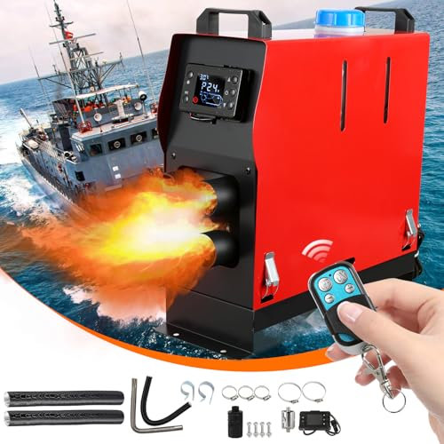 Daromigo Chauffage diesel tout-en-un 8 kW 12 V avec télécommande et écran LCD, chauffage rapide, faible bruit, pour camion, camionnette, camping-car