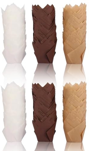 NJCXOLA Pirottini per Muffin, 150 Pezzi Pirottini di Carta Pirottini per Muffin e Cupcake, Adatto per Muffin, Panifici, Catering, Matrimoni e Compleanni