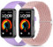 CHULN 2 Piezes Nylon&Silicona Correas Compatible con Huawei Band 9/Huawei Band 8, Ajustable Deportiva Pulsera de Recambio de Repuesto para Huawei Band 9/8.