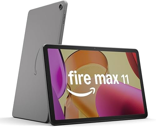 Fire Max 11 tablet (newest gen), our most powerful tablet yet, vivid 11 display, octa-core processor, 4 GB RAM, 14-hr battery life, 64 GB, Grey,