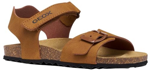 Geox J Ghita Boy B Sandal, Caramel, 27 EU