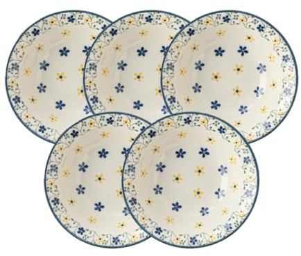 Starry Mart M-Mode Polish Japanese Ceramics Plate - Lemon Yellow Ø16.5cm | H2.5cm (Set of 5)