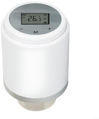 Fauhapyway Vanne de radiateur thermostatique programmable intelligente, horaire hebdomadaire, hubs de contrôle de chauffage, application à distance, modes automatiques manuels