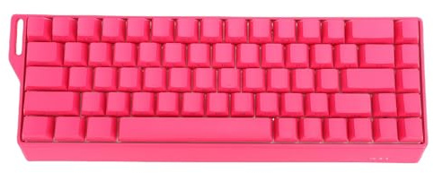 Jectse Kabellose Mechanische Tastatur, 60% Hot-Swap-fähige Benutzerdefinierte Tastatur mit RGB-Hintergrundbeleuchtung, 2,4 GHz USB C BT5.0 Kabelgebundene Mechanische Tastaturen für (Rot)