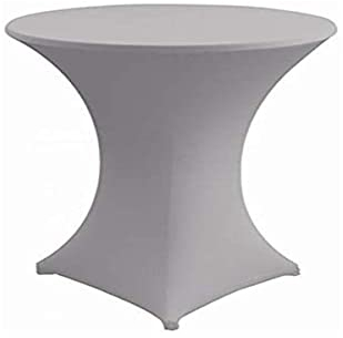 Gastro Uzal Hussen für Stehtische und Bistrotische Stretch Stehtischhussen Größen (Grau, Ø 70-72 cm)