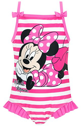 Disney Minne Mouse Swimming Costume | Girls’ One-Piece Swimsuits | Children’s Swimming Costumes | Ages 2 to 7 Years