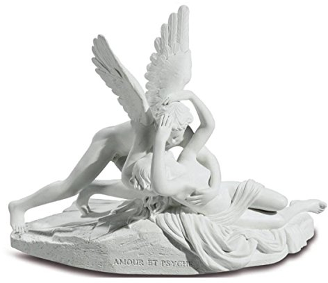 Isideco Sich liebende Amor und Psyche weiß 14cm