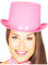 Guirca Satin Zylinder Rosa-Pink Erwachsene Showtanz Zubehör Clown Fasching Karneval