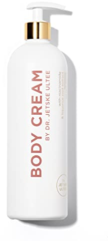 Dr. Jetske Ultee Body Cream | Bodylotion trockene haut | Körpercreme mit Antioxidantien Niacinamide und Jojobaöl| Beruhigt und schützt | Zieht schnell ein | 200 ml | Vegan und parfümfrei (500 ml)