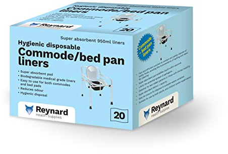 Reynard Commode/Bed Pan Liners 1 x Pack of 20 Liners