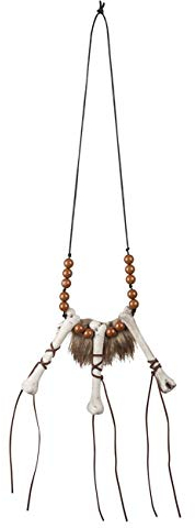 Boland 72252 - Halskette Voodoo, mehrfarbig, Kostüm-Accessoire, Halloween-Accessoire