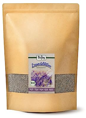 Biojoy Fleurs de Lavande séchées Bio (500 g), entières, pour Infusion ou Tisane