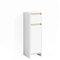 Vicco Midischrank Emma, Badmöbel, Weiß/Sonoma, 30 x 95 cm