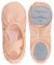tanzmuster Ballettschuhe Mädchen - Bonnie - aus Baumwoll-Stretch - Geteilte Ledersohle - Ballettschläppchen für Kinder - Tanzschuhe für Ballett - rosa-apricot, 28