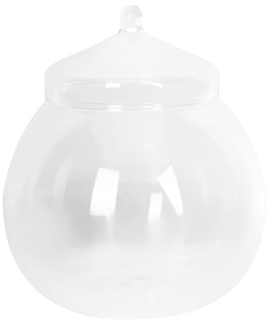 Angoily Glass Terrarium, Large Clear Planter Jars with Lid, Plant Terrarium Bowl Vase