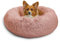 Best Friends by Sheri The Original Calming Donut Shag - Beruhigendes Haustierbett - Kunstfell - Puderrosa - M 76 x 76 cm