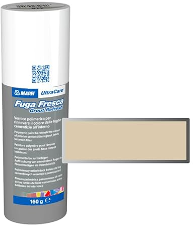 MAPEI Ultracare FUGA Fresca Fresh Escape 138 Almond Polymer Paint to Renew The Color of Cement Joints Bottle 160 gr.