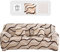 Lydevo Sofabezug 4 Sitzer Stretch Sofahusse Elastischer Sofabezug Spandex Sofa Überzug mit 2 Kissenbezug Anti-Rutsch Waschbar Sofa Protection Cover Schonbezug Couch,Kaffeelinie