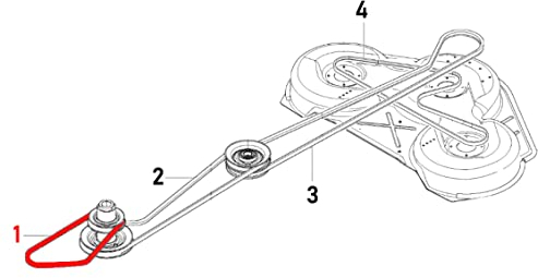 Federal 40 Keilriemen 589531201/506988301 für Husqvarna Rider - vom Motor zum Getriebe