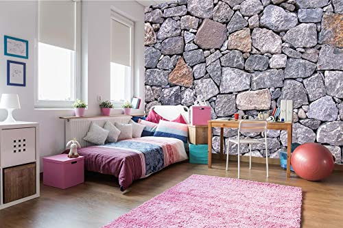 Papier peint photo non tissé Mur en pierre naturelle 375 x 250 cm (avec colle) – Papier peint non tissé – Papier peint mural – Papier peint mural
