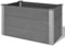Festnight Arriates de Jardín Jardineras Rectangular Exterior Patio Macetero Flores Bandeja Plantas para Terraza Balcón Porche Huerto Urbano Terraza WPC, Gris 100x50x54 cm