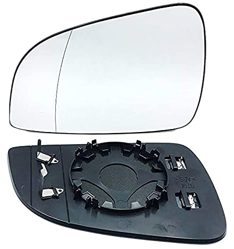 Para Opel Astra H/GTC 2004-2013 Cristal de Espejo Retrovisor Exterior Ajustable Adecuado,Lente de Marcha Atrás Calefactable (Blanco),Left-2009-2013