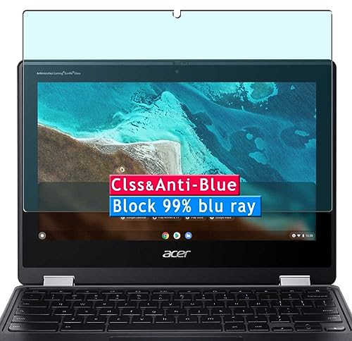 Vaxson Anti Blaulicht 9H Panzer Schutz Glas kompatibel mit Acer Chromebook Spin 311 R722T-K95L 2 in 1 11.6 Laptop Schutzfolie Bluelight Display schutz folie Panzerfolie SchutzGlas folien PanzerGlas