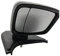 SHLPDFM Spiegel Rückspiegel Electric Außenspiegel Seitenspiegel Links für Opel Vauxhall Vivaro Renault Trafic(Schwarz)
