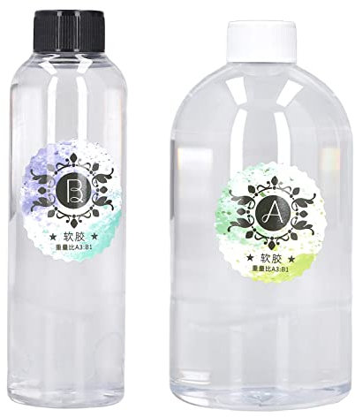 Epoxy Resin Glue Crystal Clear Epoxy Resin Glue Safe Great Viscosity 3:1 Mixing Epoxy AB Glue for DIY Jewellery Maintenance Crafting