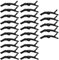 KBNIAN Haarklemmen, 15 Stück Haarclips Friseur Abteilklammern Krokodil Haarspangen Kunststoff Friseurspange Styling Haarklammern Schwarz Krokodil Haar Clips Professionelle Friseurspange für Salon