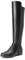 DREAM PAIRS Stivali alti al ginocchio da donna comodi tacco basso piatto punta rotonda in pelle scamosciata elastica stivali slouch con cerniera laterale, Poliuretano nero., 38.5 EU