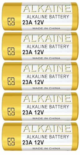 Simpletek - 5 piles 12 V modèle A23 | MN21 23 A V23GA LRV08 8LR932 Longue durée de vie | Lot de 5 piles