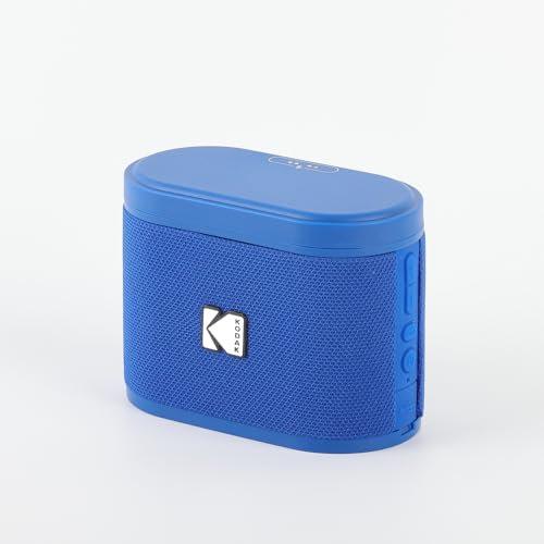 Kodak SOUNDBRIX Portable Wireless Speaker - Connects up to 100 Speakers - Magnetic Dock and Powerful 5W Sound - 3H Battery Life - Blue
