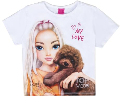 Top Model T-Shirt mit Candy 75057, weiß