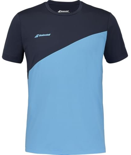 Babolat, Tennis T-Shirt für Herren Modell Drive Crew, Größe L, Farbe Blau, Dehnbare und Atmungsaktive Materialien, Leicht und Bequem, Ideal für Sportliche Aktivitäten