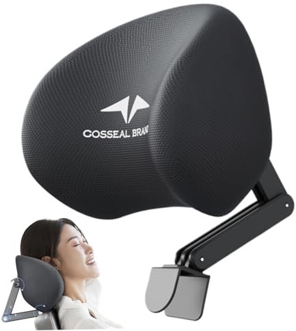 Office Chair Kopfstütze Anhang Einstellbar und abnehmbarer Kopfstütze Ergonomische Nackenunterstützung für Office Stuhl Speicher Schaum Mesh Kopfkissen Sitzkopf Ruhe