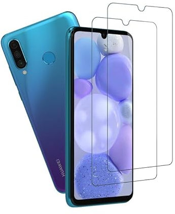 Wondoner [2 Stück] für Folie Huawei P30 Lite Panzerglas, Fall-freundlich für Schutzfolie Huawei P30 Lite Displayschutz, Einfach Anzuwenden Kristallklar Displayfolie Schutzglas
