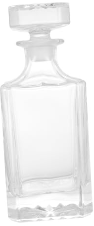 STOBAZA Décanteur à Whisky Verre Imitation Cristal Élégant Bouteille Vide pour Décor de Bar Pratique Bouchon pour Vodka et Spiritueux